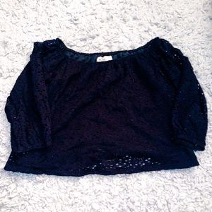 Hollister cold shoulder long sleeve top